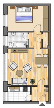 Foto - 2-Zimmer-Wohnung in Dorsten - 439,00 EUR Kaltmiete,