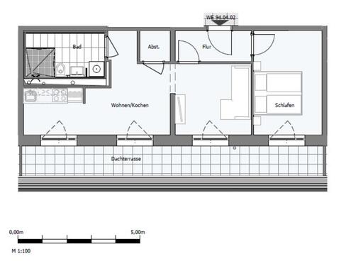 Foto - Neubau - Erstbezug - 2 Zimmer mit Süd-Terrasse und Einbauküche