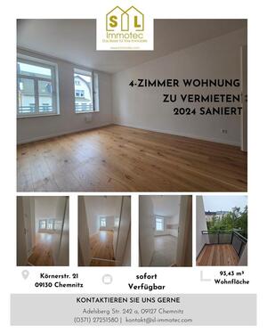 Foto - ++Hochwertige 4 Zi. Whg mit Balkon u. neuer Einbauküche WG geeignet+++