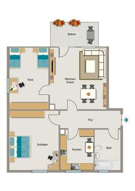 Foto - Etagenwohnung in Dortmund