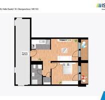 Barrierearme 2-Raumwohnung in Halles südlicher Innenstadt - WE103 - Halle (Saale) Damaschkestraße