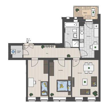 Foto - Etagenwohnung in Chemnitz zur Miete