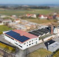 Lagerhalle mit Hochregal und Gabelstapler - Dinkelsbühl