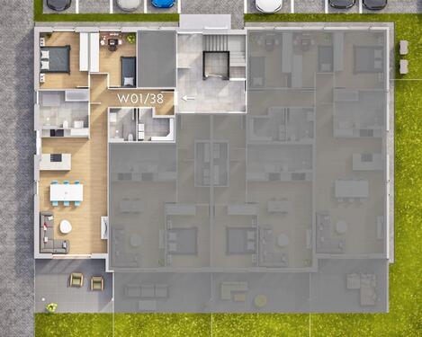 Foto - 3 Zimmer Erdgeschoßwohnung zur Miete in Niederzier