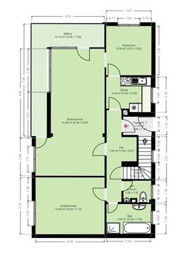 Foto - Vermiete eine schöne 3-Zimmerwohnung mit Balkon
