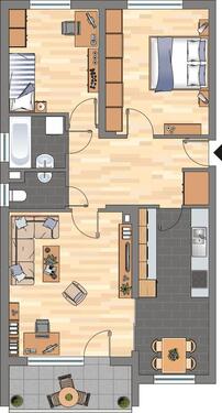 Foto - 3 Zimmer Etagenwohnung in Bad Bergzabern