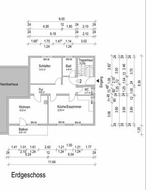 Foto - 2-Zimmer-Mietwohnung in 97922 Gerlachsheim