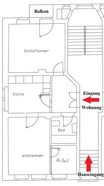 Foto - 3 Zimmer Erdgeschoßwohnung zur Miete in Freiberg