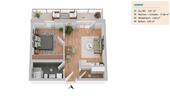 Foto - Moderne 2-Zi.-Neubauwohnung (Bj: 2023) mit Balkon, EBK ab 01.07.