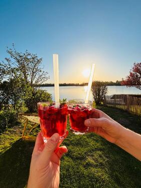 Foto - Ferienhaus am See, eigener Wasserzugang, Strand, Steg, Boot