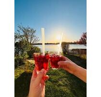 Ferienhaus am See, eigener Wasserzugang, Strand, Steg, Boot - Halver