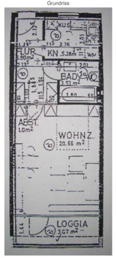 Foto - 1 Zimmer Hochparterre zur Miete in Norderstedt