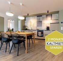 2 MONATE KALTMIETFREI | Balkon-Wohnung | 40 m² offener Wohnbereich & Einbauküche | Dusche | HWR | TG - Halle (Saale) Halle-Neustadt