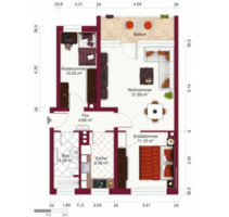 Schöne 61qm Erdgeschosswohnung mit Einbauküche in Bahnhofsnähe - Stauchitz