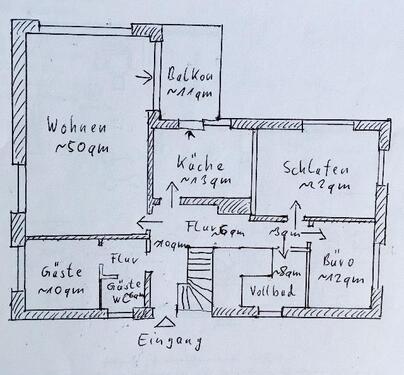 Foto - 4 Zimmer Hochparterre zur Miete in Wiemersdorf