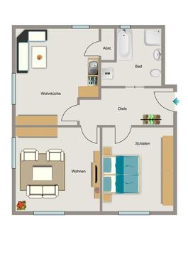 Foto - 2.5 Zimmer Dachgeschoßwohnung zur Miete in Bochum