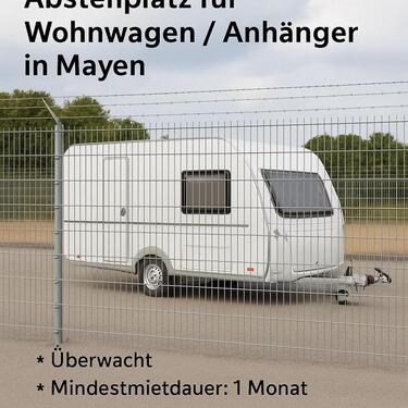 Foto - Sicherer, eingezäunter Abstellplatz für Wohnwagen Anhänger