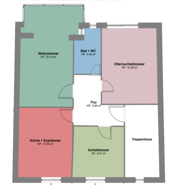 Foto - 3 Zimmer Etagenwohnung zur Miete in Neunkirchen