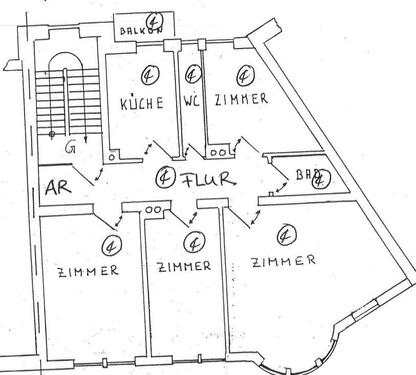 Foto - Bamberg4 Zi- Altbau kernsaniertErstbezug - Nähe Kunigundendamm