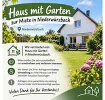 Haus mit Garten zur Miete in Niederwürzbach - Blieskastel