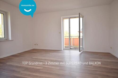 Foto - Kompakt • 3-Zimmer • Bad mit Fenster & Wanne • am Heimgarten • Balkon • Top-Preis • Fussbodenheizung