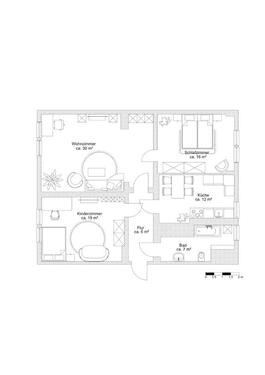 Foto - 3 Zimmer Etagenwohnung in Prenzlau