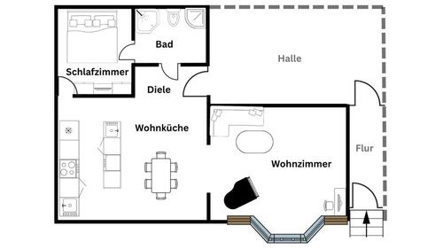 Foto - 2 Zimmer Etagenwohnung zur Miete in Mülheim an der Ruhr