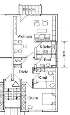 Foto - 3 Zimmer Dachgeschoßwohnung in Buchen (Odenwald)