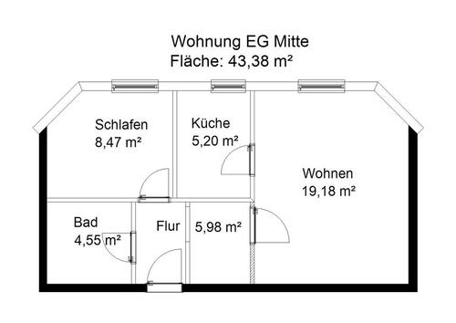 Foto - 2 Zimmer Hochparterre zum Kaufen in Elsterberg