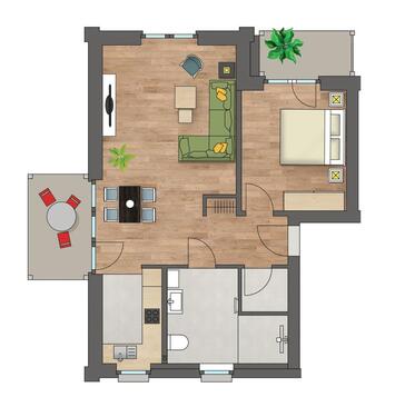 Foto - 2 Zimmer Erdgeschoßwohnung in Ottersberg