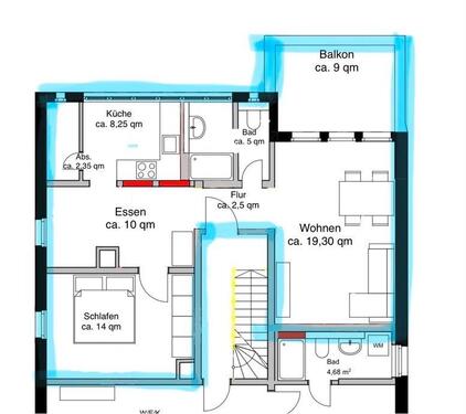 Foto - Modernisierte 2,5 Zimmer Wohnung in Rottenburg Zentrumsnah
