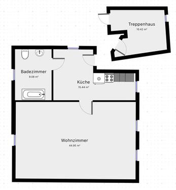 Foto - 1,5 Zimmer Wohnung optional 2,5 Z inkl. Einbauküche + Beleuchtung