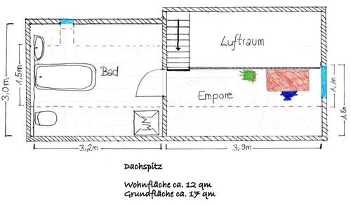 Foto - 1.5 Zimmer Maisonettenwohnung in Augsburg