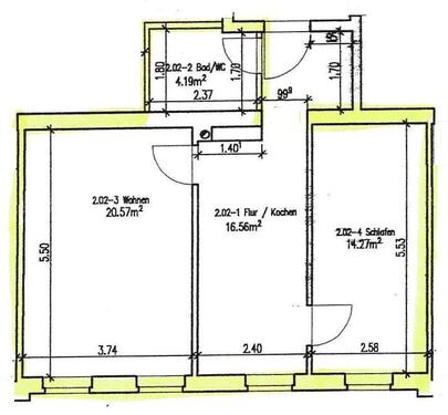 Foto - 2 Zimmer Etagenwohnung zur Miete in Chemnitz