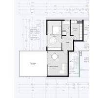 Komplett sanierte 2-ZimmerWohnung mit großer Terasse in Angermund - Düsseldorf Stadtbezirk 5