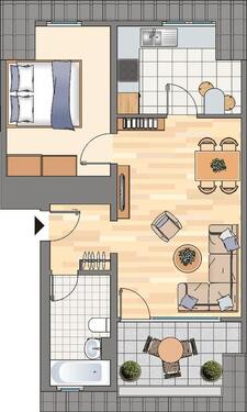 Foto - 2.5 Zimmer Dachgeschoßwohnung zur Miete in Dortmund