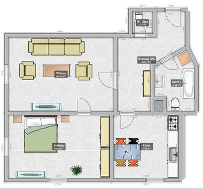 Foto - Schöne renovierte 2-Zi-Altbauwohnung und EBK in Bogen Zentrum