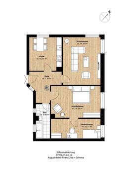 Foto - 2.5 Zimmer Hochparterre zur Miete in Grimma