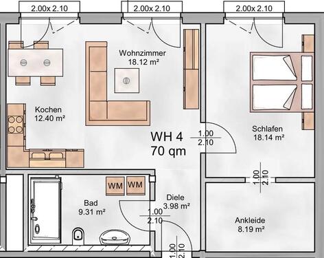 Foto - Barrierefreie Wohnung in Frankenberg ab dem 1.7.26 zu vermieten