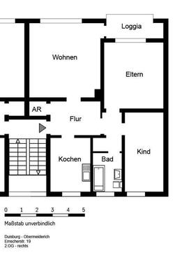 Foto - 3 Zimmer Etagenwohnung zur Miete in Duisburg