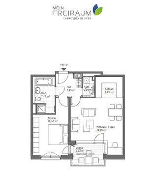Foto - 2 Zimmer Erdgeschoßwohnung zur Miete in Hamburg