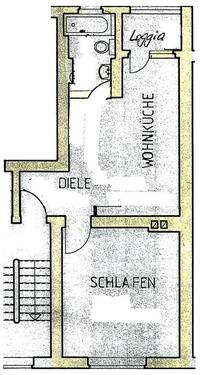 Foto - Gepflegte 1,5 Raum Wohnung - 528,00&nbsp;EUR Kaltmiete, ca.&nbsp; 44,03&nbsp;m&sup2;