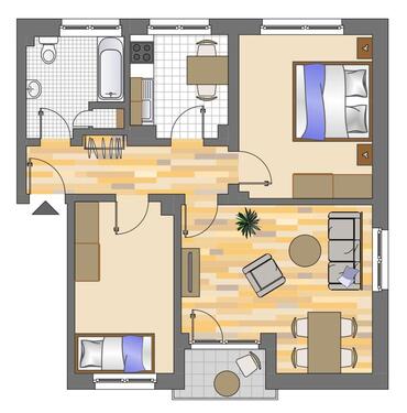 Foto - 3 Zimmer Dachgeschoßwohnung zur Miete in Recklinghausen