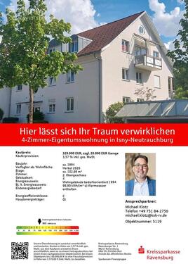 Foto - 4-Zimmer-Eigentumswohnung, Maisonnette in Isny Neutrauchburg