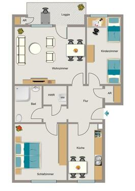 Foto - 3.5 Zimmer Etagenwohnung in Mülheim an der Ruhr