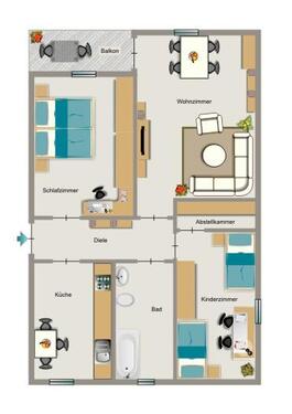 Foto - 3.5 Zimmer Etagenwohnung zur Miete in Gelsenkirchen