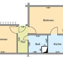 Anfragestopp!! 2 Raum Wohnung 44m², Warm 450€ Miete - Elmenhorst/Lichtenhagen