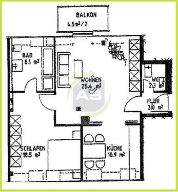 Foto - 2 Zimmer Etagenwohnung zur Miete in Zwickau