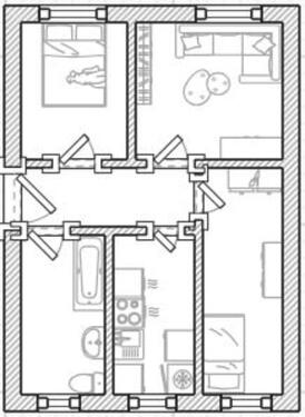 Foto - helle 3 Raumwohnung in der Nähe von Templin
