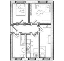 helle 3 Raumwohnung in der Nähe von Templin